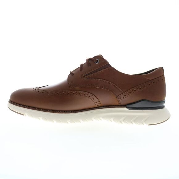 Rockport Mens Total Motion Sport Wingtip Brown Shoes (NWT) - Picture 3 of 4